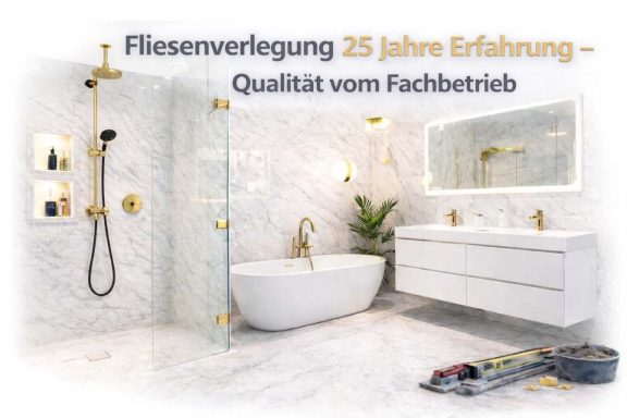 25 Jahre Erfahrung im Fliesenhandwerk – Fachbetrieb für Fliesenverlegung