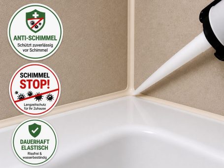 Perfekte Silikonfugen im Bad – sauber, wasserdicht & langlebig Professionelle Silikonverfugung im Badezimmer – präzise geglättete, schimmelfreie und elastische Fugen für Dusche, Badewanne und Waschbecken