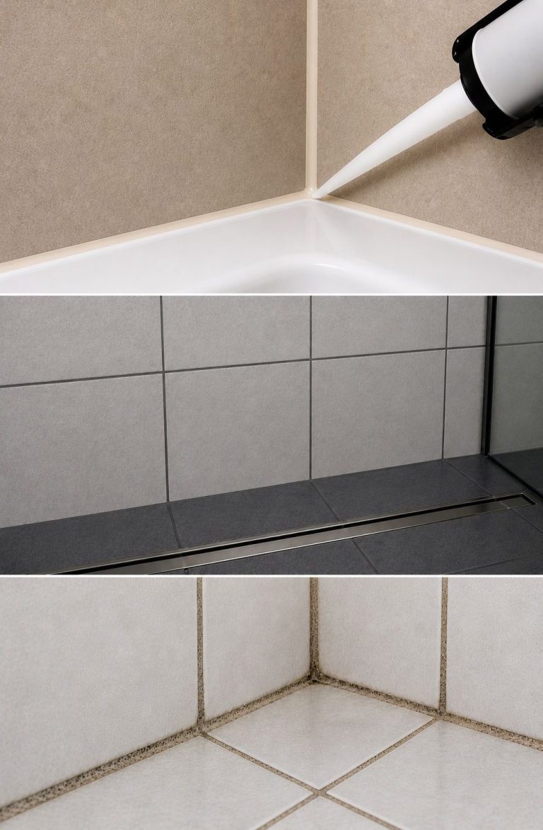 Fugenerneuerung im Bad – ohne Neubau Erneuerte Fliesenfugen im Badezimmer – fachgerechte Fugensanierung für eine saubere, langlebige Optik.
