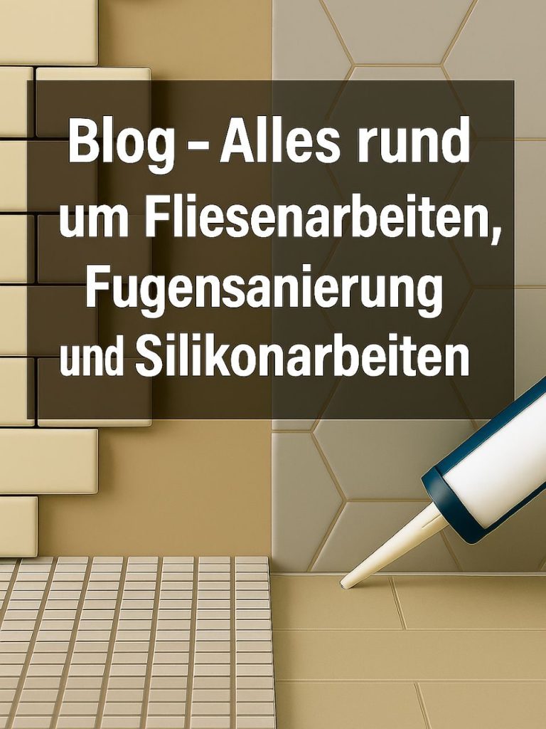 Blog – Fachwissen zu Fliesen, Fugen & Silikonarbeiten vom Profi Professionelles Headerbild für einen Handwerksblog: Fliesenarbeiten, Fugensanierung und Silikonfugen im Fokus.