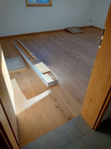 Fertigparkett im Wohnbereich fachgerecht verlegt